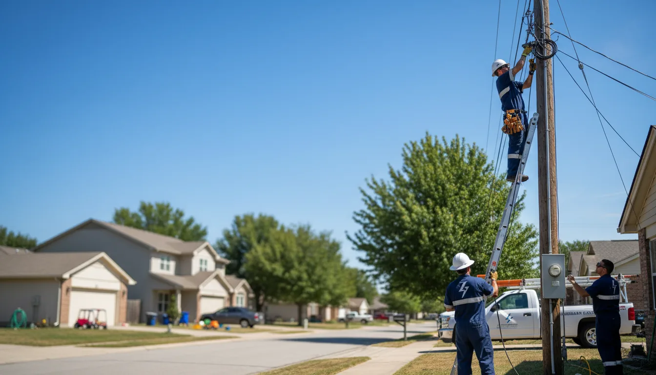 Residential electrician providing installation services in Bloomfield, IN